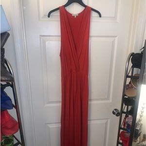 Burnt orange maxi dress